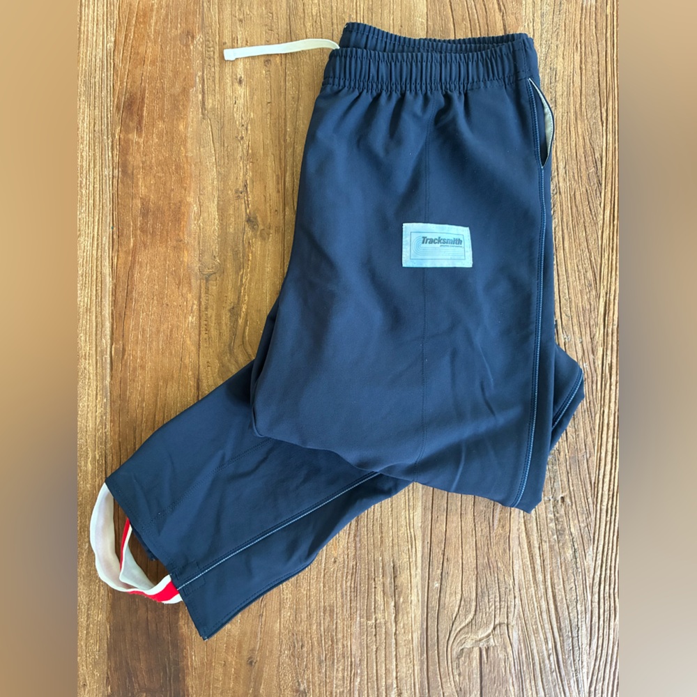 Tracksmith Bislett Men's Performance Track Stirrups Navy, Medium